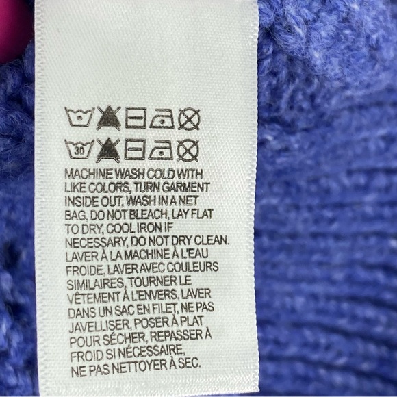 Lucky Brand Women's Fair Isle Cable Knit Crewneck Sweater Size Small - Picture 6 of 8